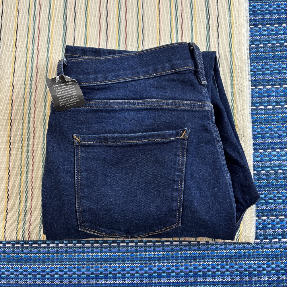 A.n.a A New Approach Jeans Womens 10 Dark Wash High Rise Straight Slim N